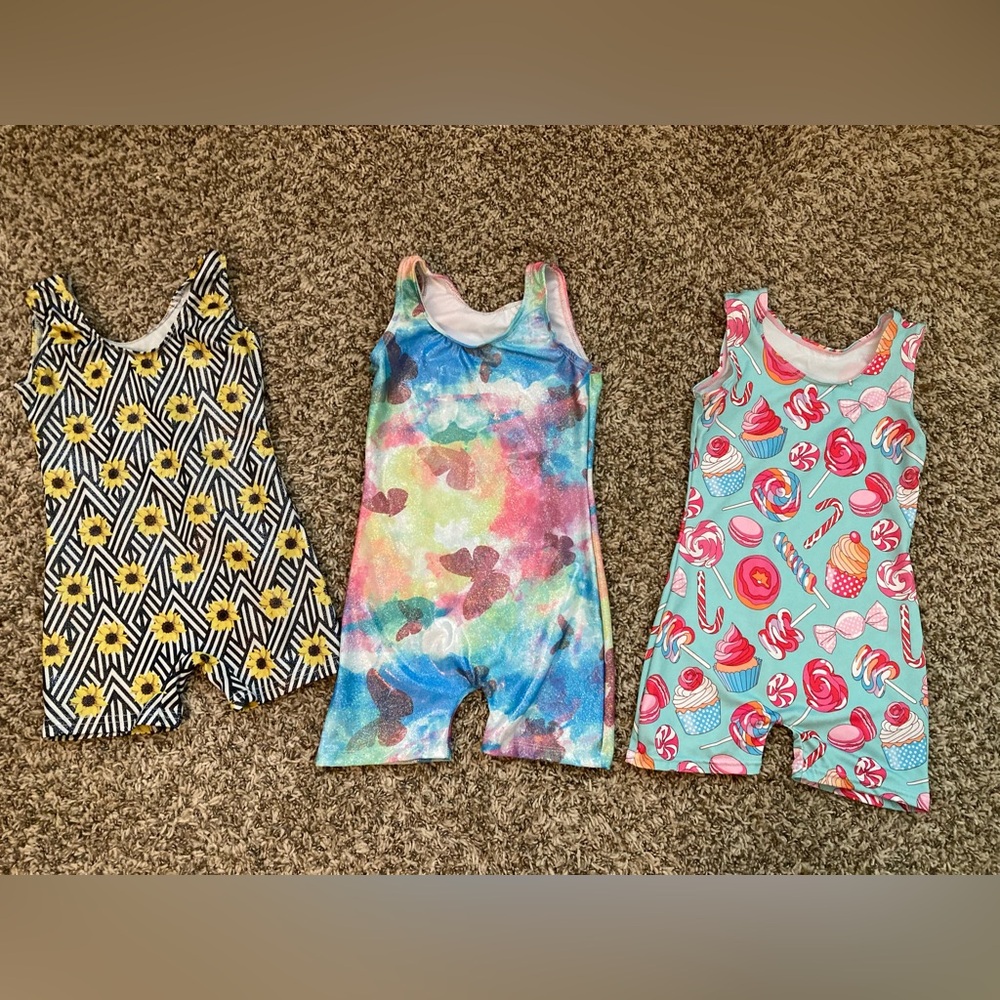 Bundle of Girls Gymnastic Leotards